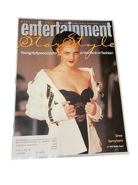 Vintage Entertainment Weekly 1992 Drew Barrymore 90s Fashion